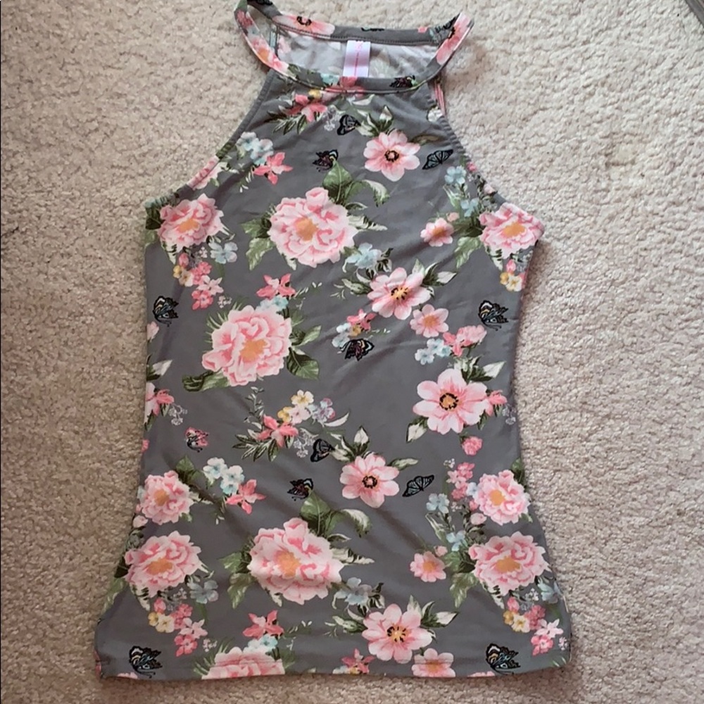 🌸 floral tank !! 🌸